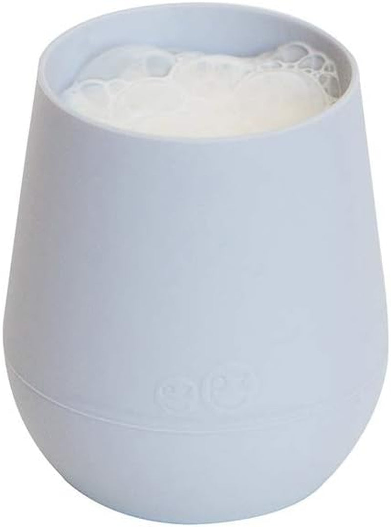 Tiny Cup Bundle (2-Pack) Silicone Training Cup for Infants 4 Months+ (Pewter)