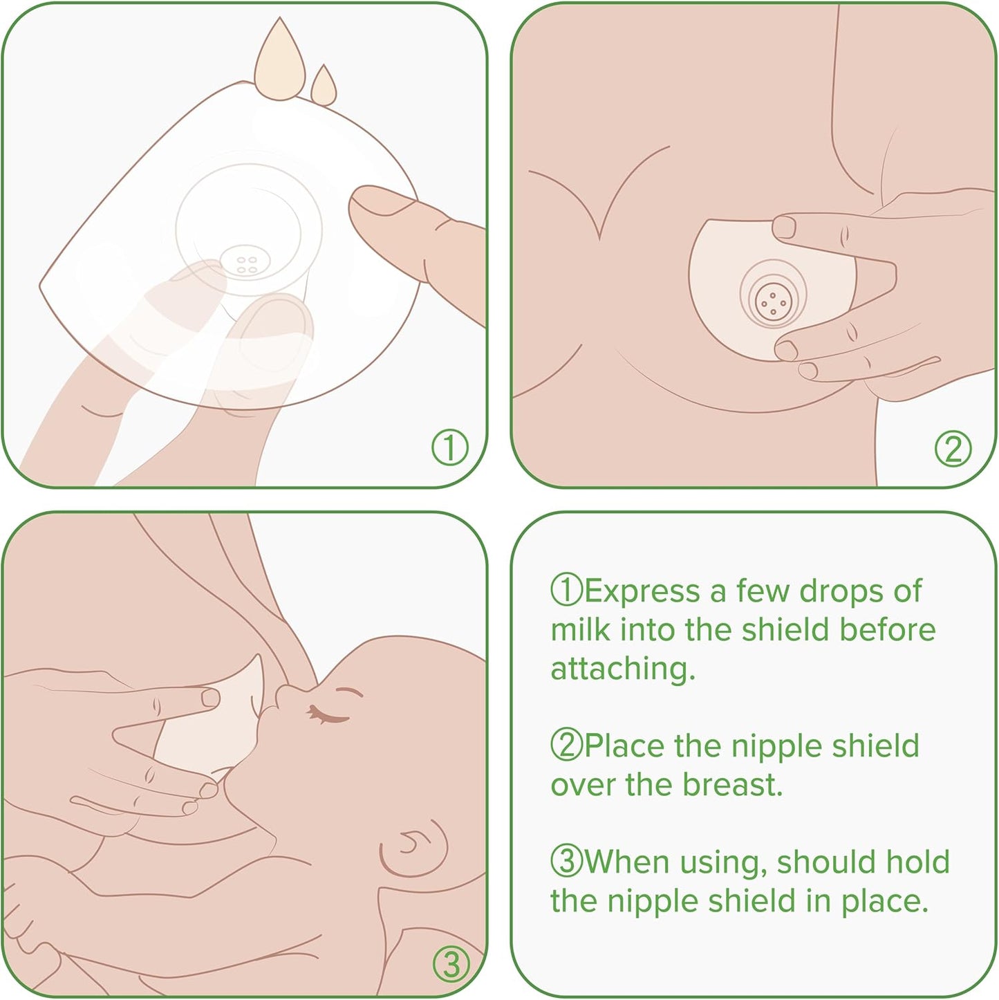 Nippleshield Silicone Nipple Shields for Breastfeeding with Carry Case Ultra-Thin Super-Soft (18Mm, 2Pk)