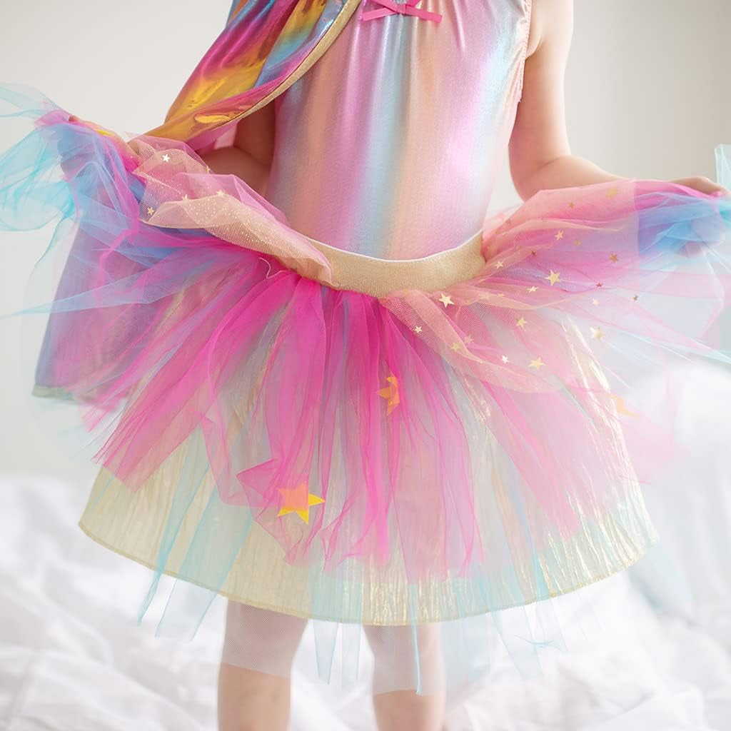 Super-Duper Tutu/Cape/Mask, Pink/Gold Size 4-6