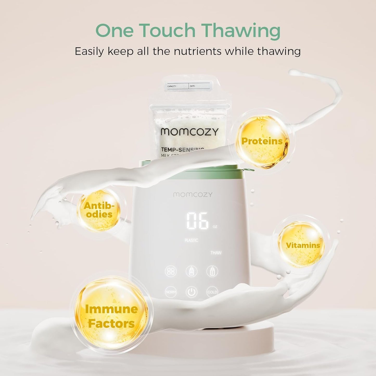 Smart Baby Bottle Warmer & Steam Bottle Sterilizer, Fast Baby Milk Warmer with Accurate Temperature Control and Automatic Shut-Off, Multifunctional Bottle Warmers for Breastmilk or Formula