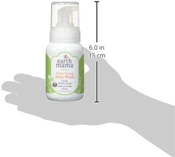 Earth Mama Sweet Orange Baby Wash Gentle Castile Soap for Sensitive Skin, 5.3-Ounce