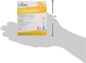 Coryzalia, 30 Doses. Baby Cold Relief Drops for Sneezing, Runny Nose, and Nasal Congestion, Non-Drowsy, Sterile Single-Use Liquid Oral Doses, 30 Count (Pack of 1)