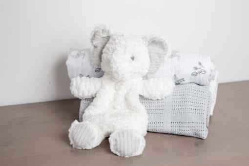 - Afrique - Lovey Plush and Soft Animal Toy - Elephant