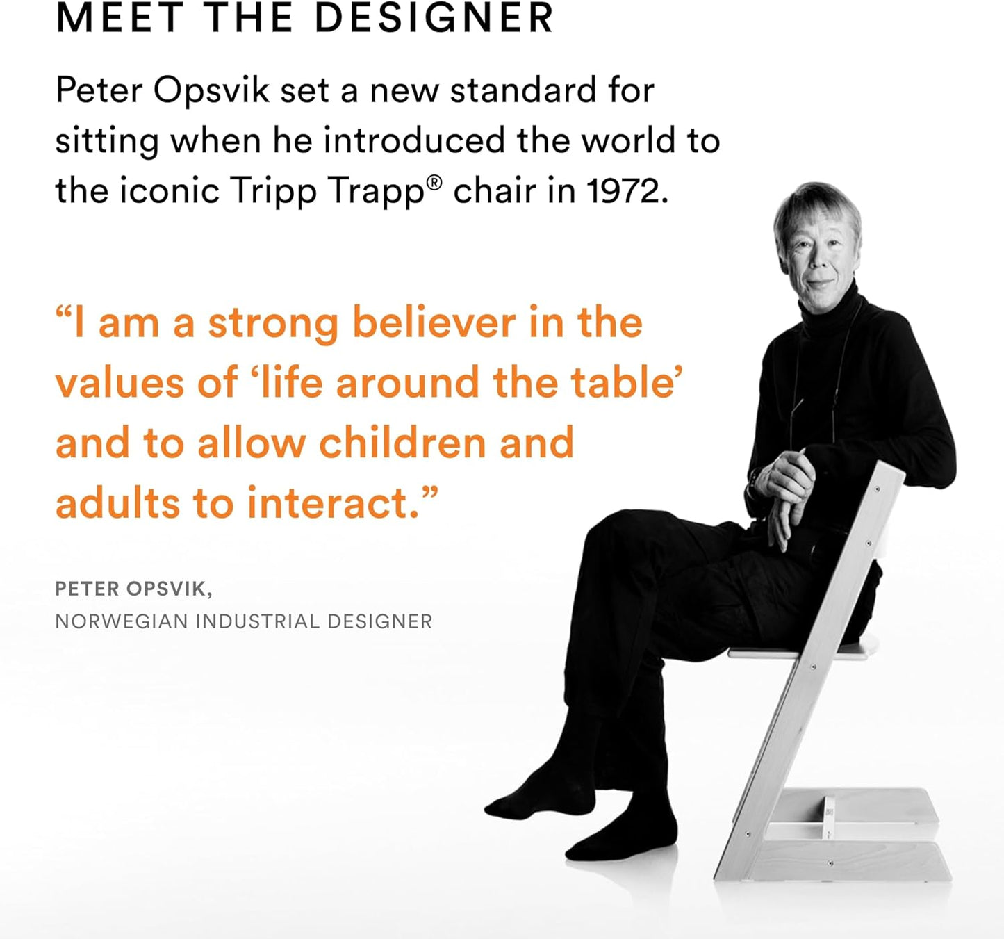 Tripp Trapp Chair from (Natural) + Tripp Trapp Newborn Set (Grey) - Cozy, Safe & Simple to Use - for Newborns up to 20 Lbs