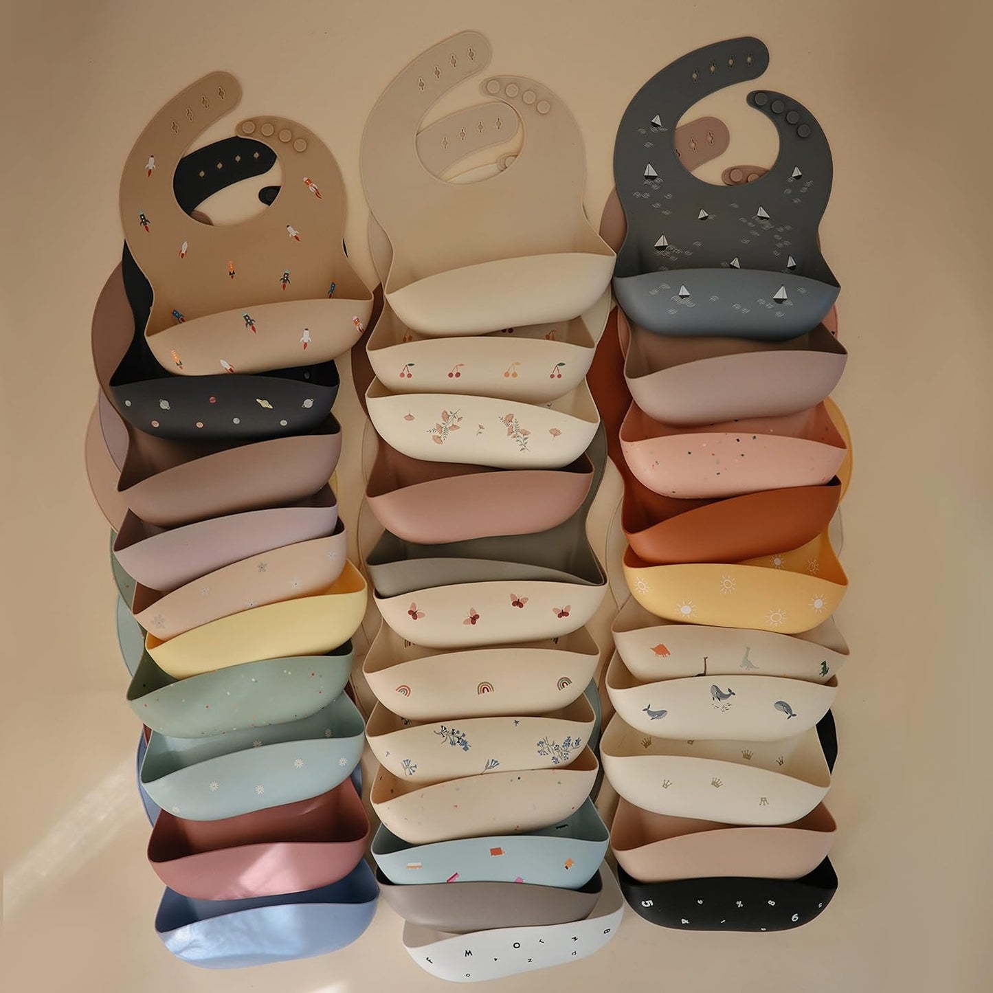 Silicone Baby Bib | Adjustable Fit Waterproof Bibs