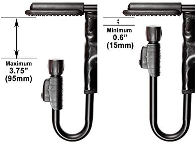 Perch Clip on Table Chair - Easy & Secure Setup for Travel (Including Restaurants, Picnics), at Home (Kitchen Islands, Dining Tables) with Machine Washable Fabric, Salt & Pepper (GG201SP)