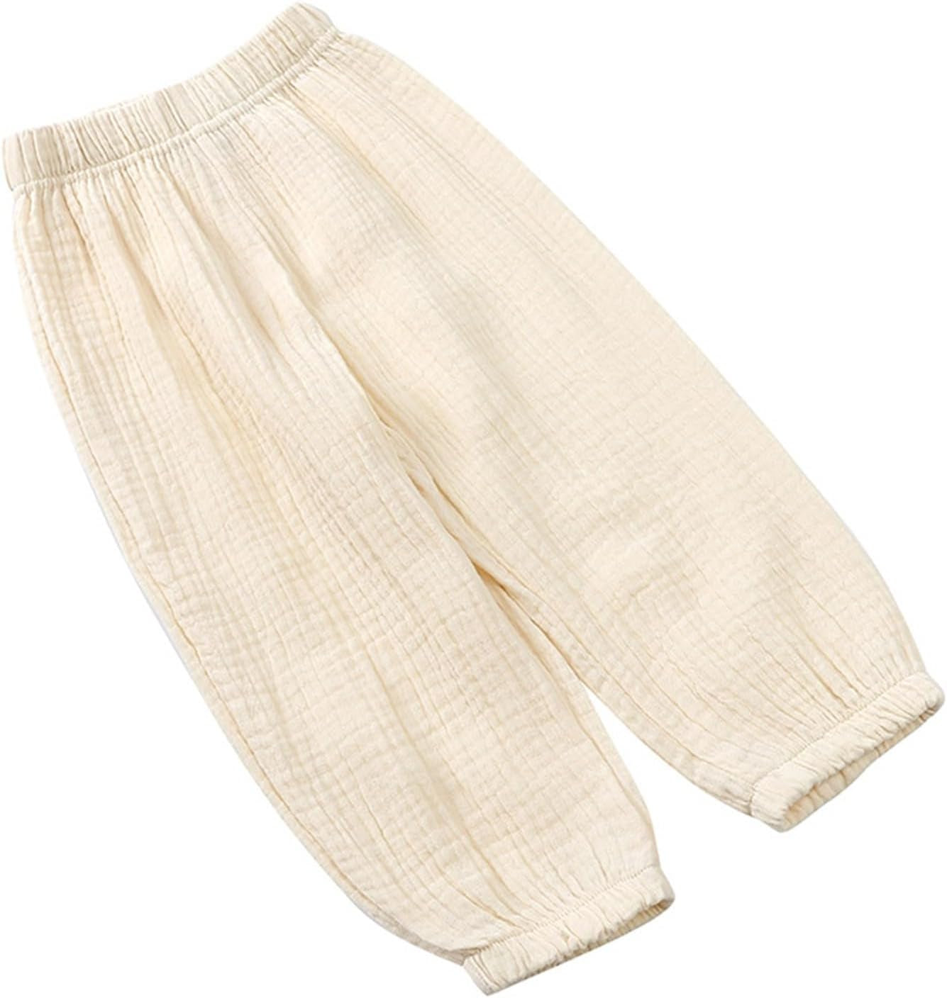 Toddler Kids Boys Girls Solid Color Cotton Linen Harem Pants Baby Basic Loose Long πloomer Trouser Elastic Pants
