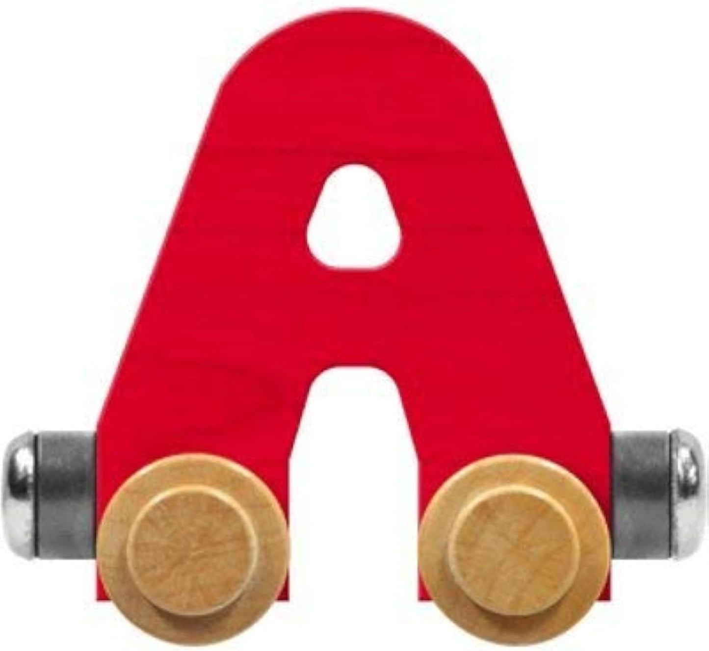 Nametrain Bright Letter Car a - Made in USA (Red)