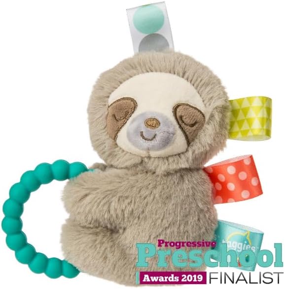 - Baby Infant Toddler - Taggies Rattle - Molasses Sloth - Sensory Toy 5''