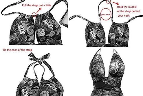 Maternity Swimsuits One Piece V-Neck Pregnancy Swimwear Halter Maternity Bikini