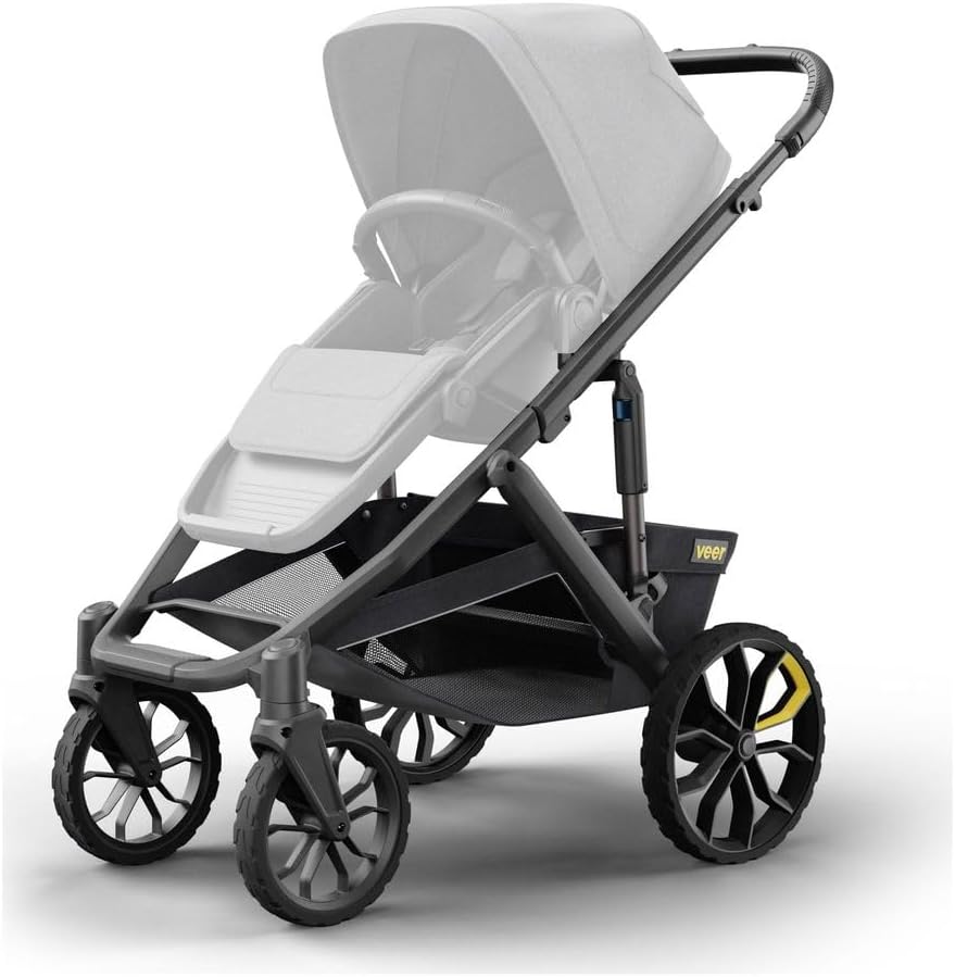 Switch&Roll Switchback Stroller with Leather Grips - Black