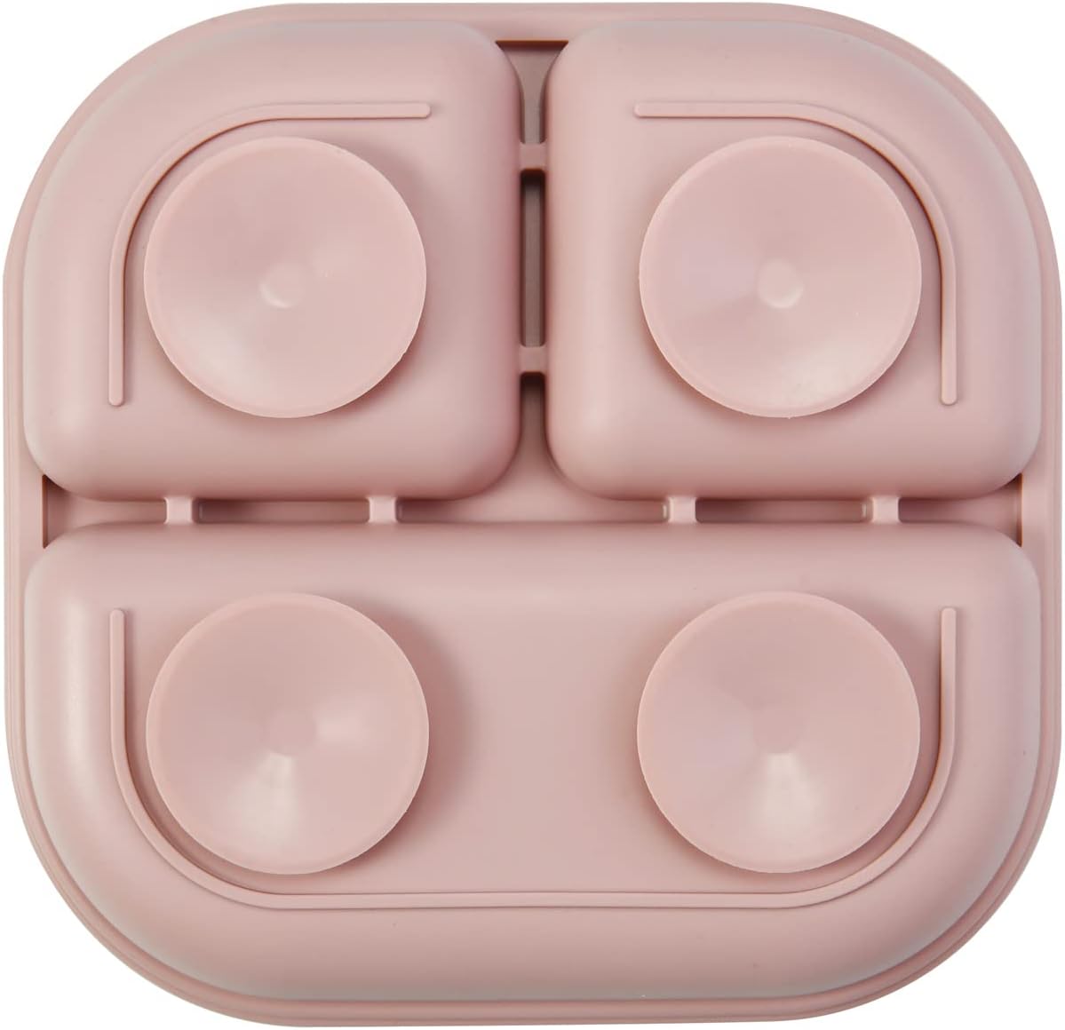 Suction Plates for Baby, 2 Pack Silicone Plates for Toddlers Infant Kids, Divided Suction Plate Dish Set, Non-Slip, Non-Toxic, BPA Free