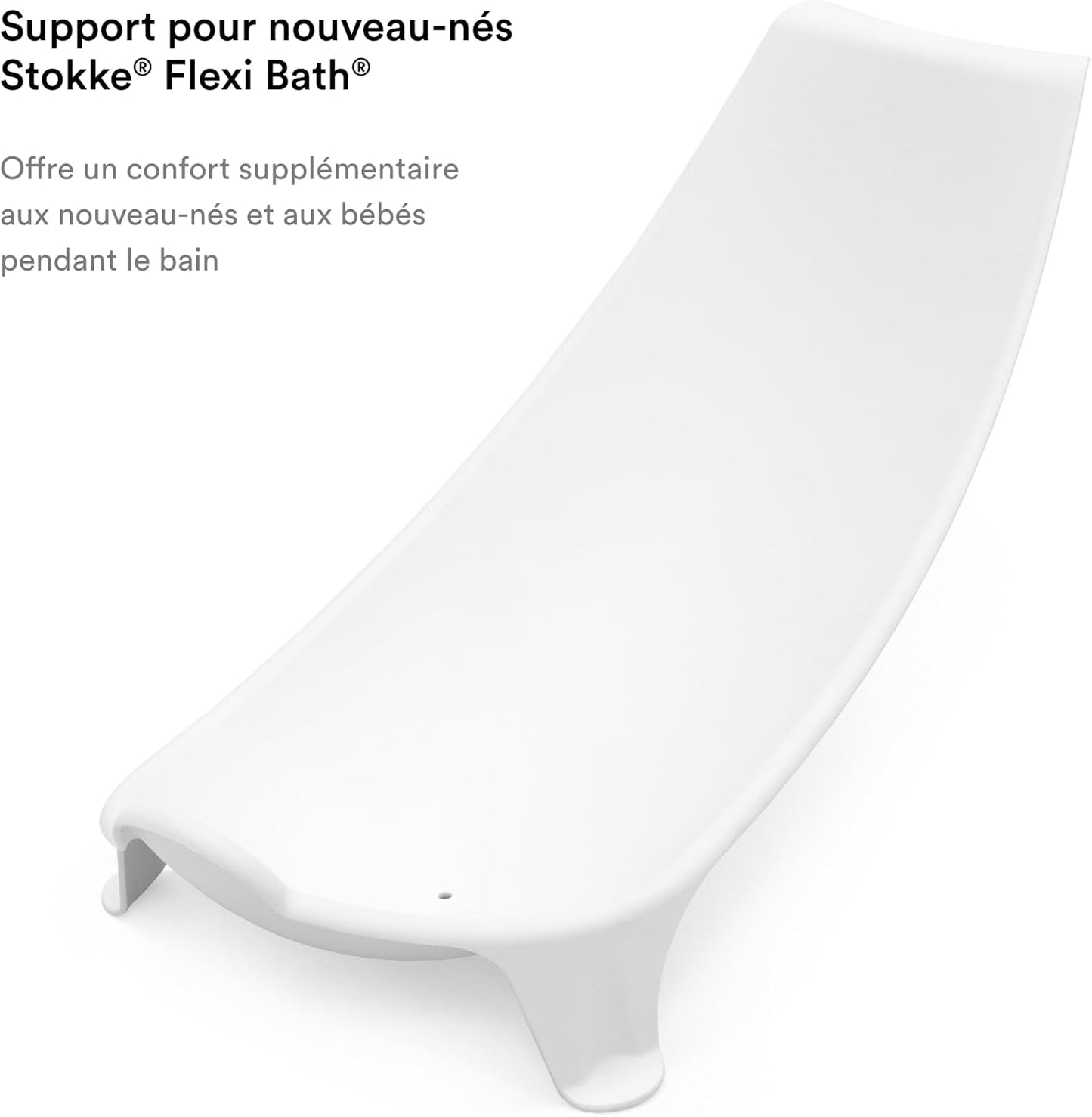 Flexi Bath Newborn Support, White - Made to Fit Flexi Bath Foldable Baby Bathtub - Lightweight, Convenient, Comfortable & Safe - Best for Babies up to Eight Months or 17.6 Lbs