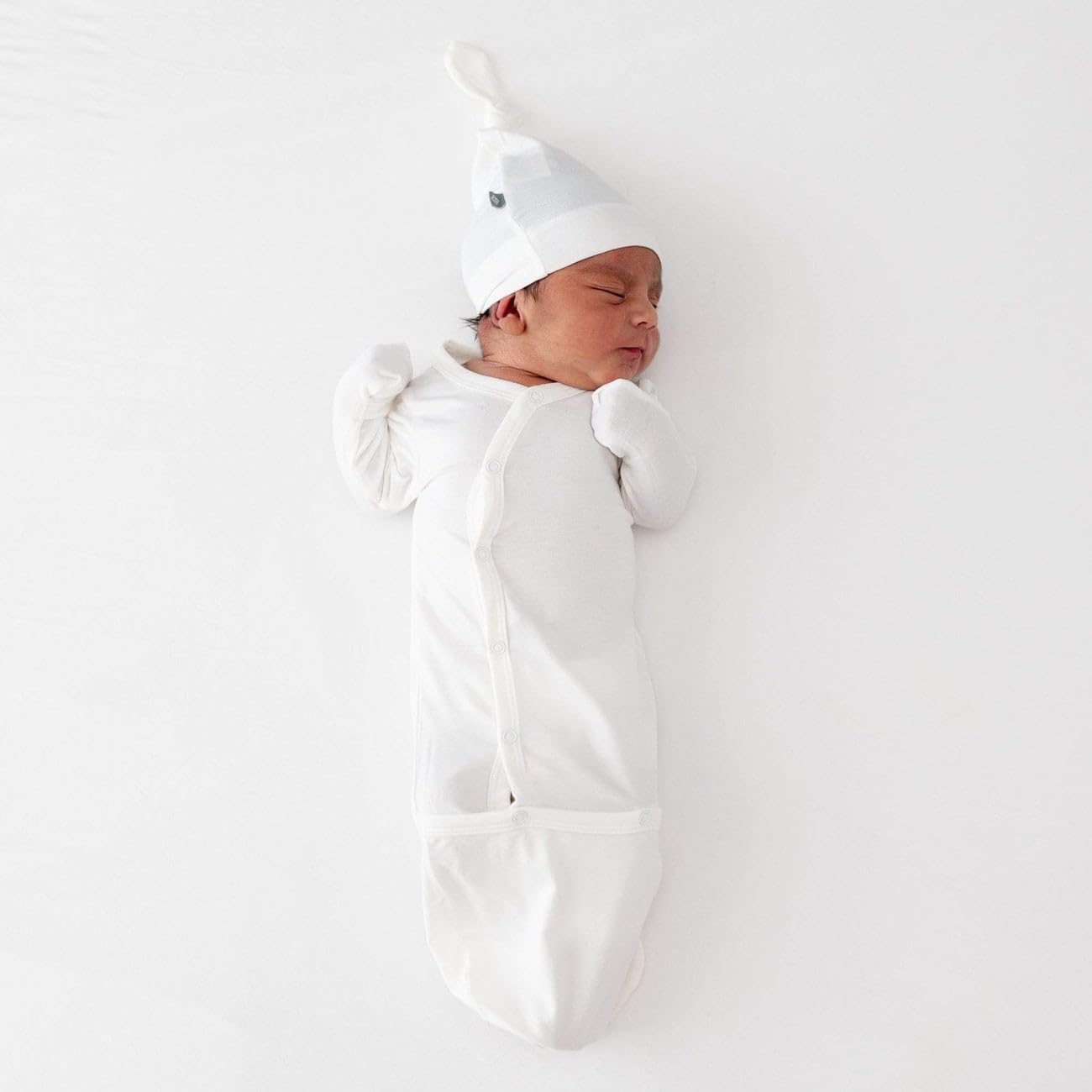 Bundlers - Baby Sleeper Gowns Made of Soft Bamboo Rayon Material - 0-6 Months - Solid Colors