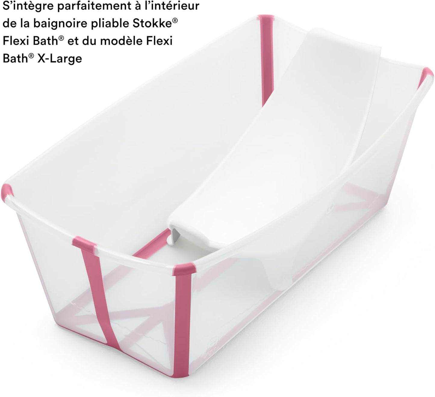 Flexi Bath Newborn Support, White - Made to Fit Flexi Bath Foldable Baby Bathtub - Lightweight, Convenient, Comfortable & Safe - Best for Babies up to Eight Months or 17.6 Lbs