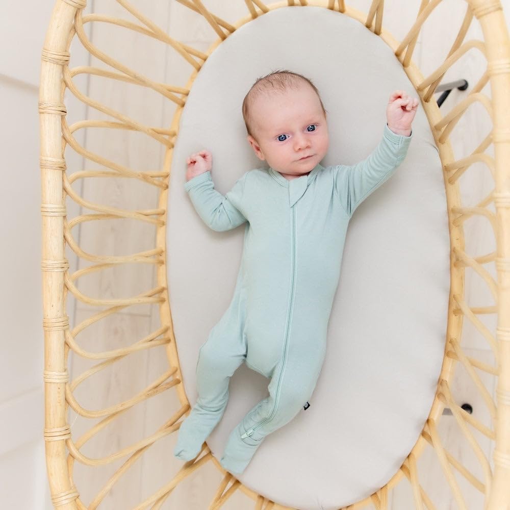 Soft Bamboo Rayon Footies, Zipper Closure