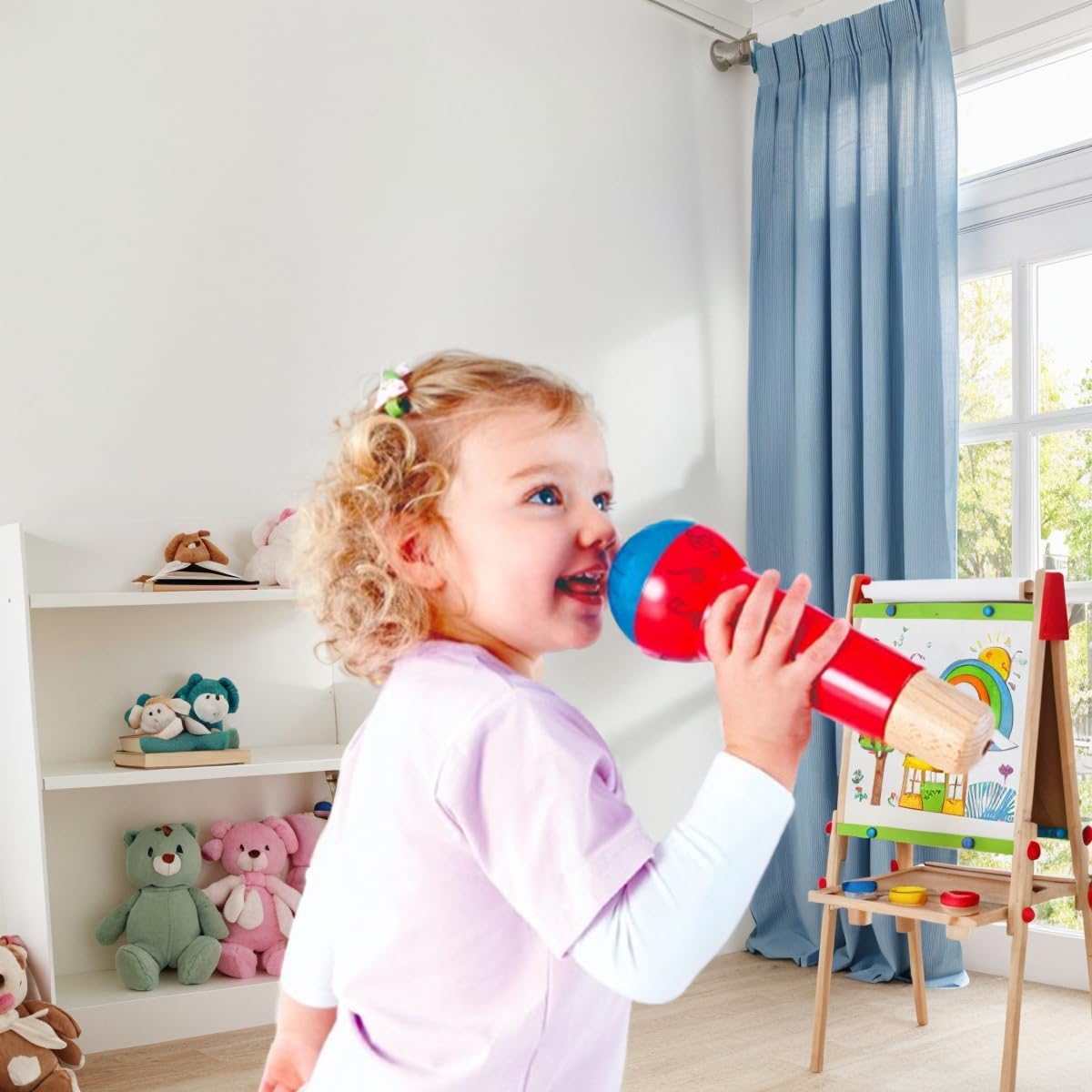 E0337 Minnie Mouse Michty Echo Microphone, Red