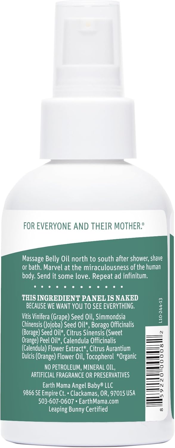 Angel Baby Natural Stretch Oil, 4-Ounce Bottle