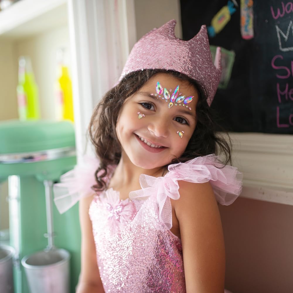 Precious Pink Sequins Crown