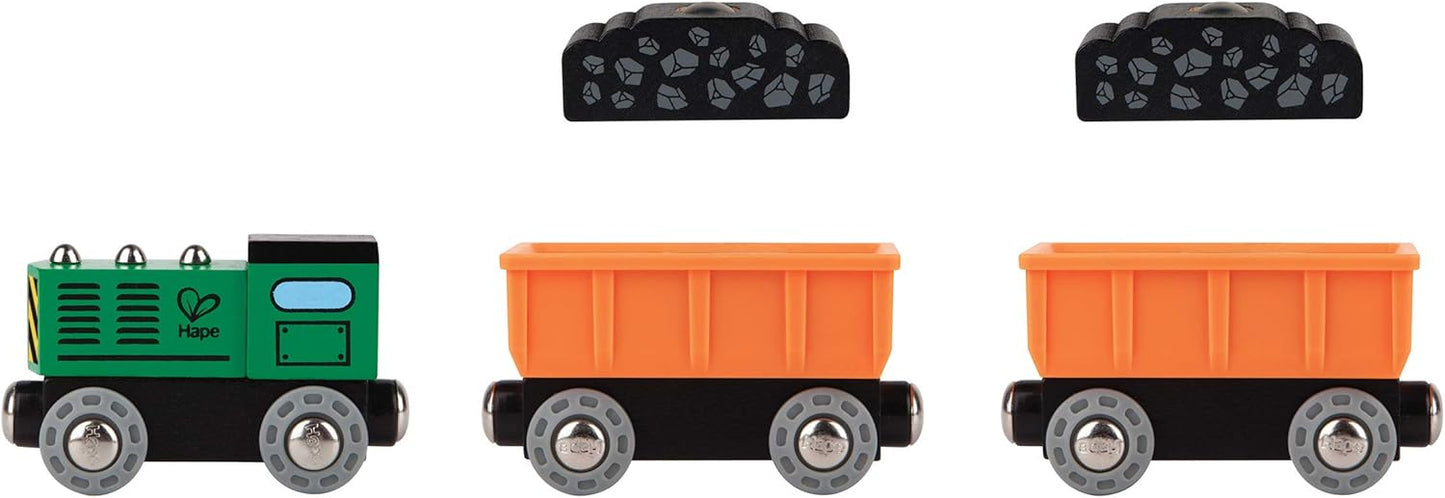 E3719 Kids Wooden Railway Passenger Steam Train Toy