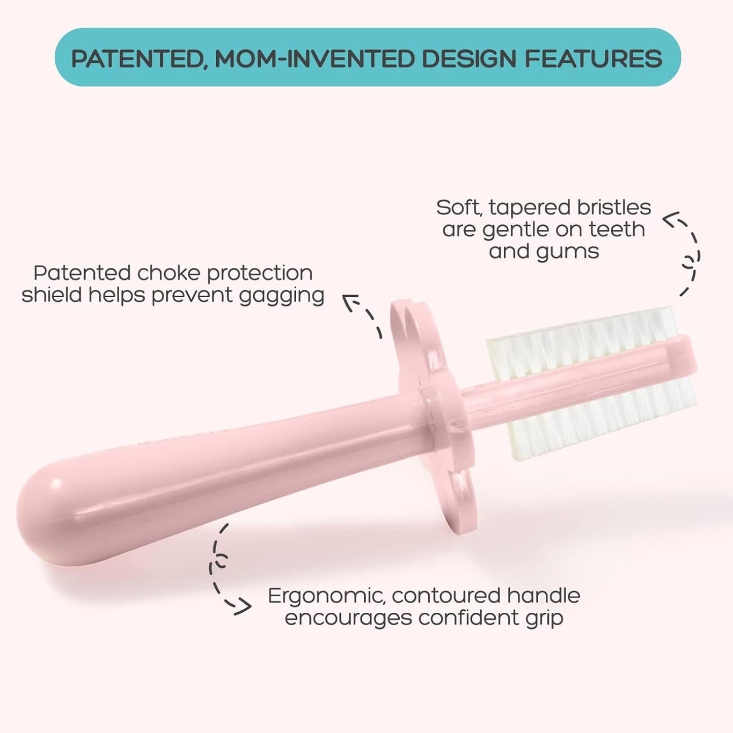Double Sided Toothbrush (Blush)