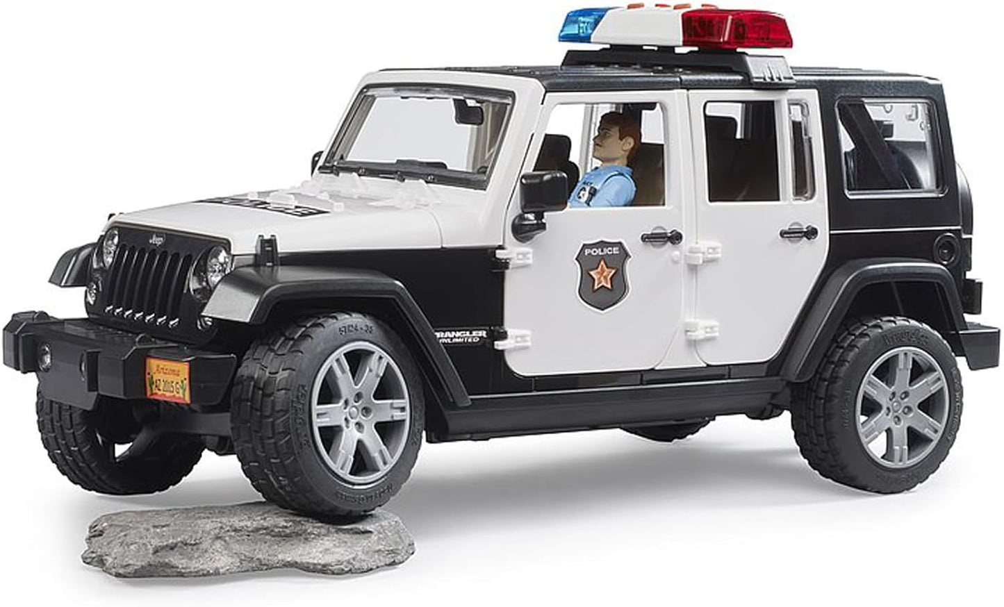 Jeep Wrangler Unlimited Rubicon Police Car with Policeman