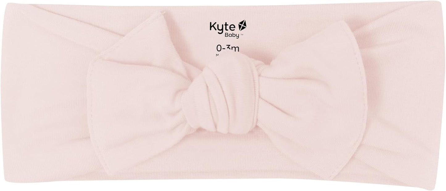 Rayon Made from Bamboo Bow, (3-6 Months, Blush)