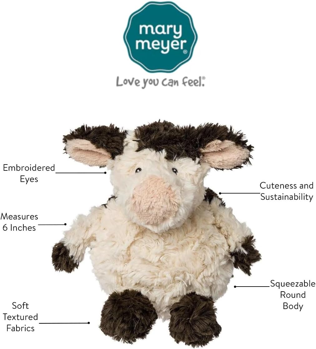 - Recycled Again Friends Soft Plush Animal Toy Made from Recycled Materials - Sprouts Cow