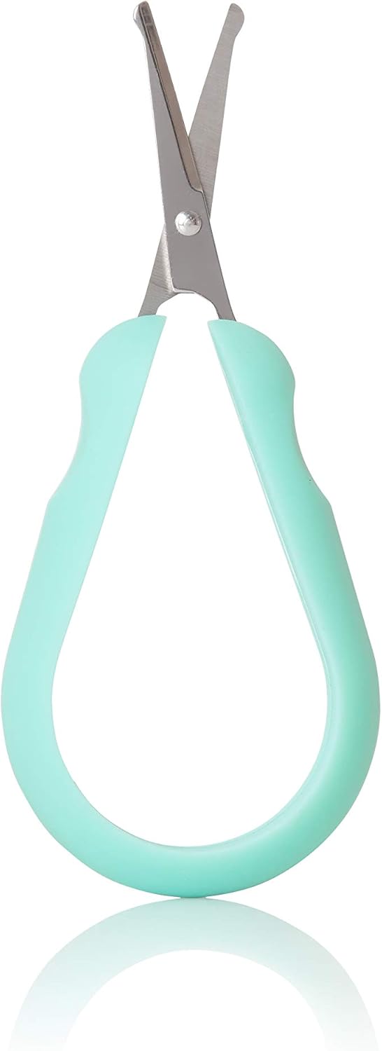 Easy Grip Nail Scissors | Grooming Essentials Safe for Infant Newborn Toddler Nails