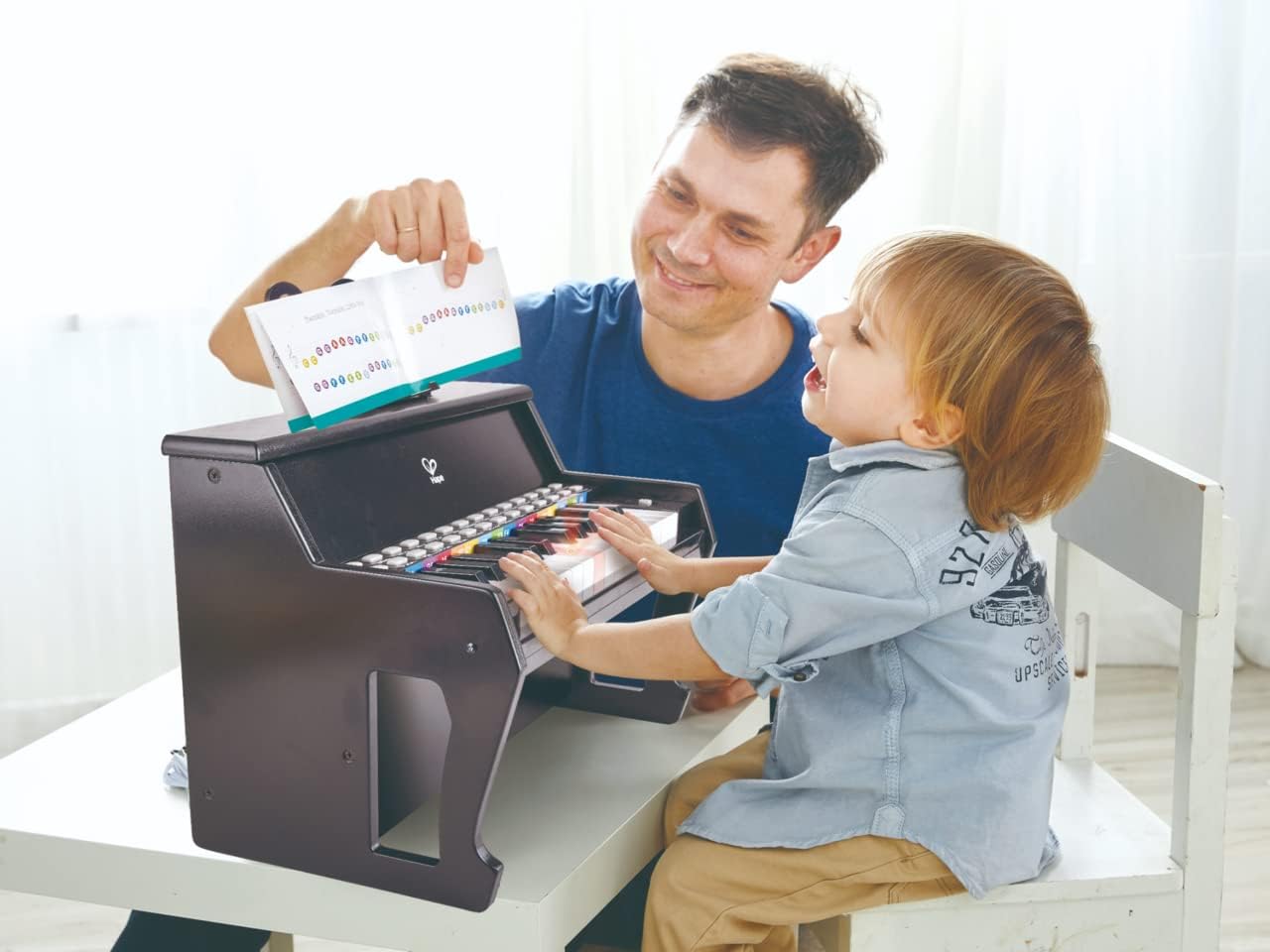 Learn with Lights Piano, Black