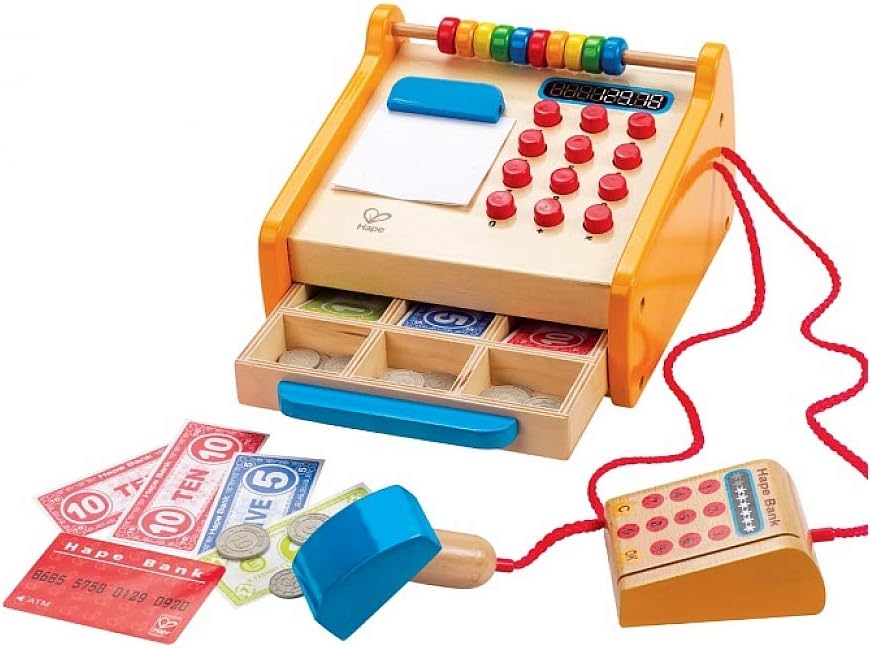 - Playfully Delicious - Checkout Register Wooden Play Set