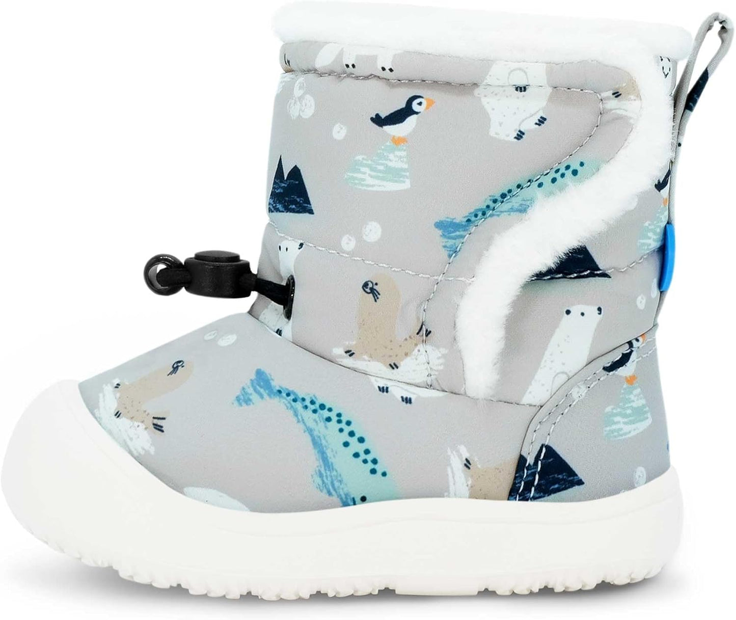 Water Resistant Stay-On Winter Boots with Flexible Rubber Soles