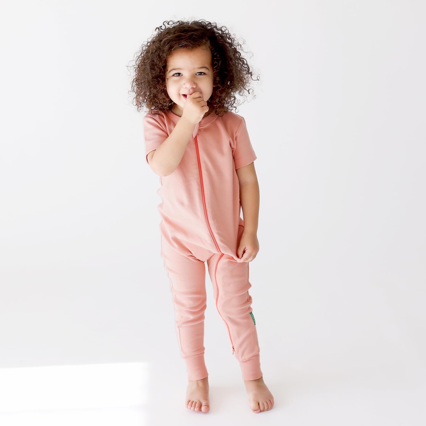 Organic Essentials '2-Way' Zip Romper - Short Sleeve