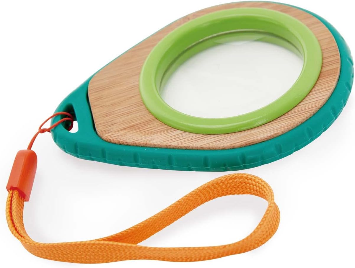 Outdoor Adventure Collection Nature Detective Set Magnifying Glass and Whistle, Green