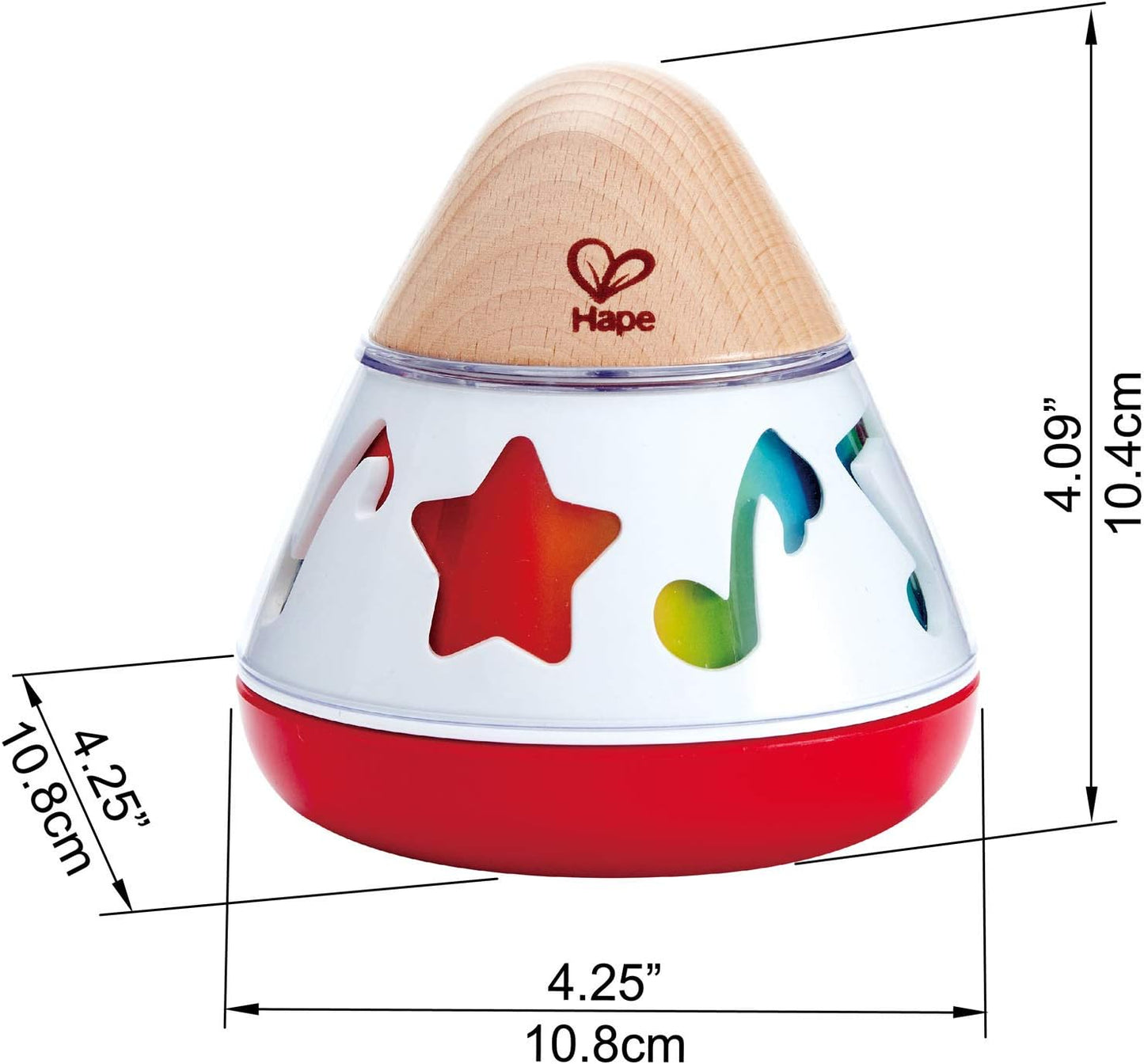 E0332 Rotating Baby Music Box, Spin & Play the Music, Battery Not Needed, 40 X 40 Cm, Multicolor