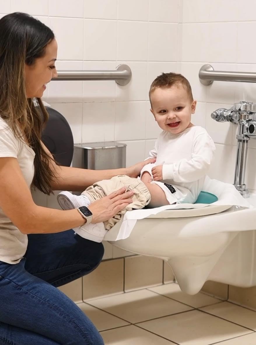Tinkle to Go - Reusable Foldable Portable Potty Training Seat - Toilet Seat Perfect for Travel - Built-In Splash Guard, Perfect Potty Training Toilet Seat, Portable Potty for Toddlers