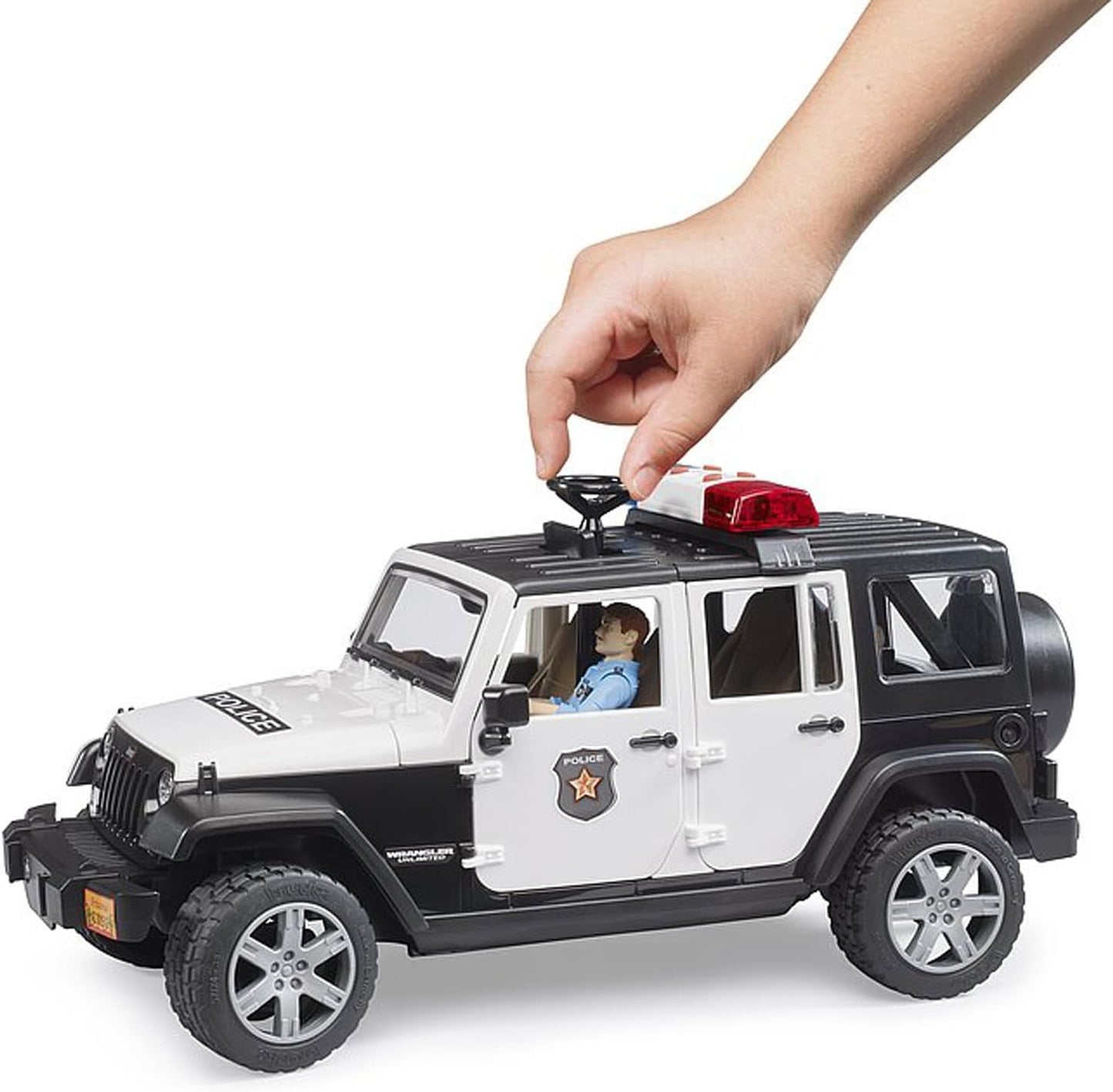 Jeep Wrangler Unlimited Rubicon Police Car with Policeman
