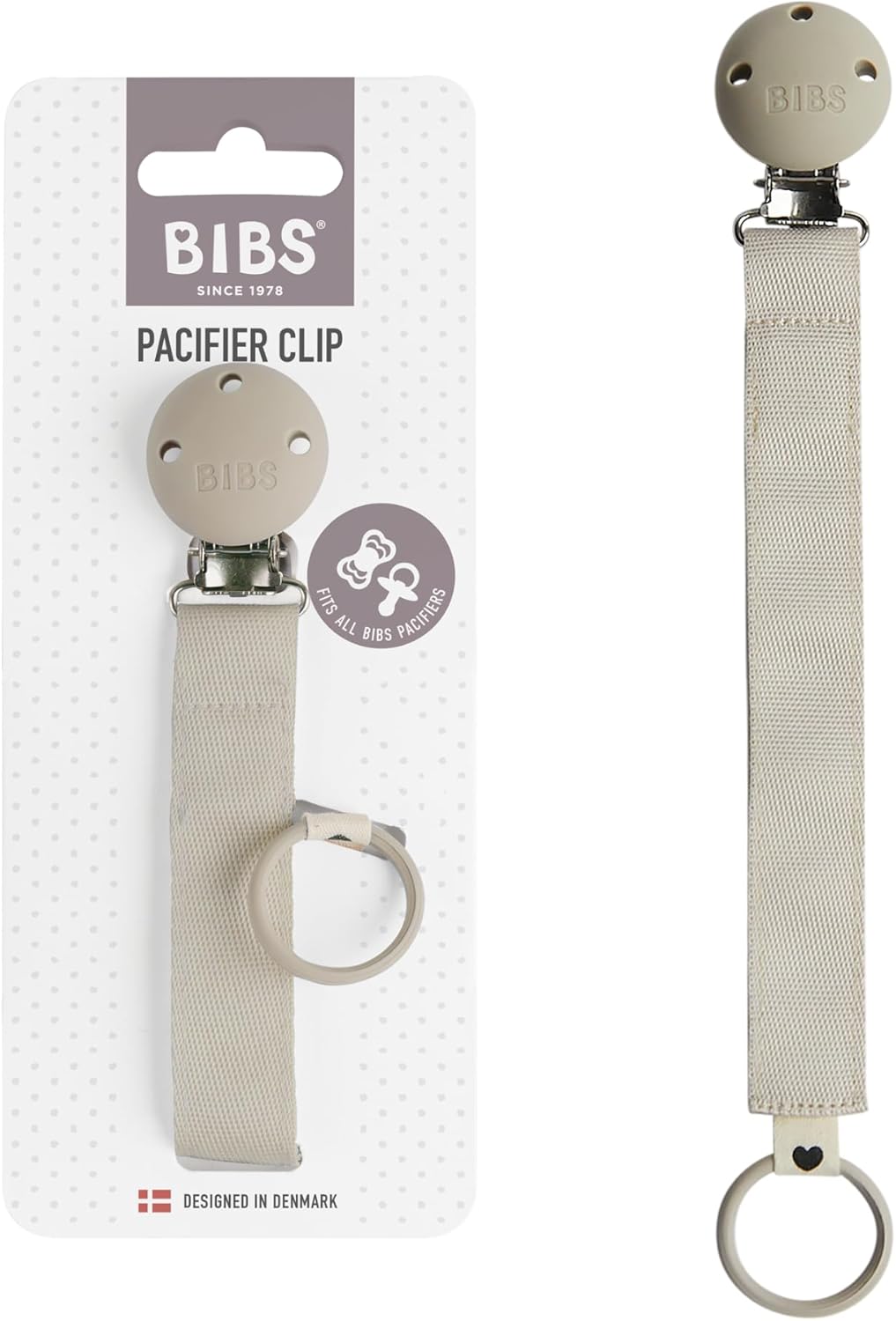 Dummy Clip Tape - Secure Your Baby'S Dummy with a Durable Polyester Ribbon and a Nickel-Free Metal Clip - Compatible with All Dummies