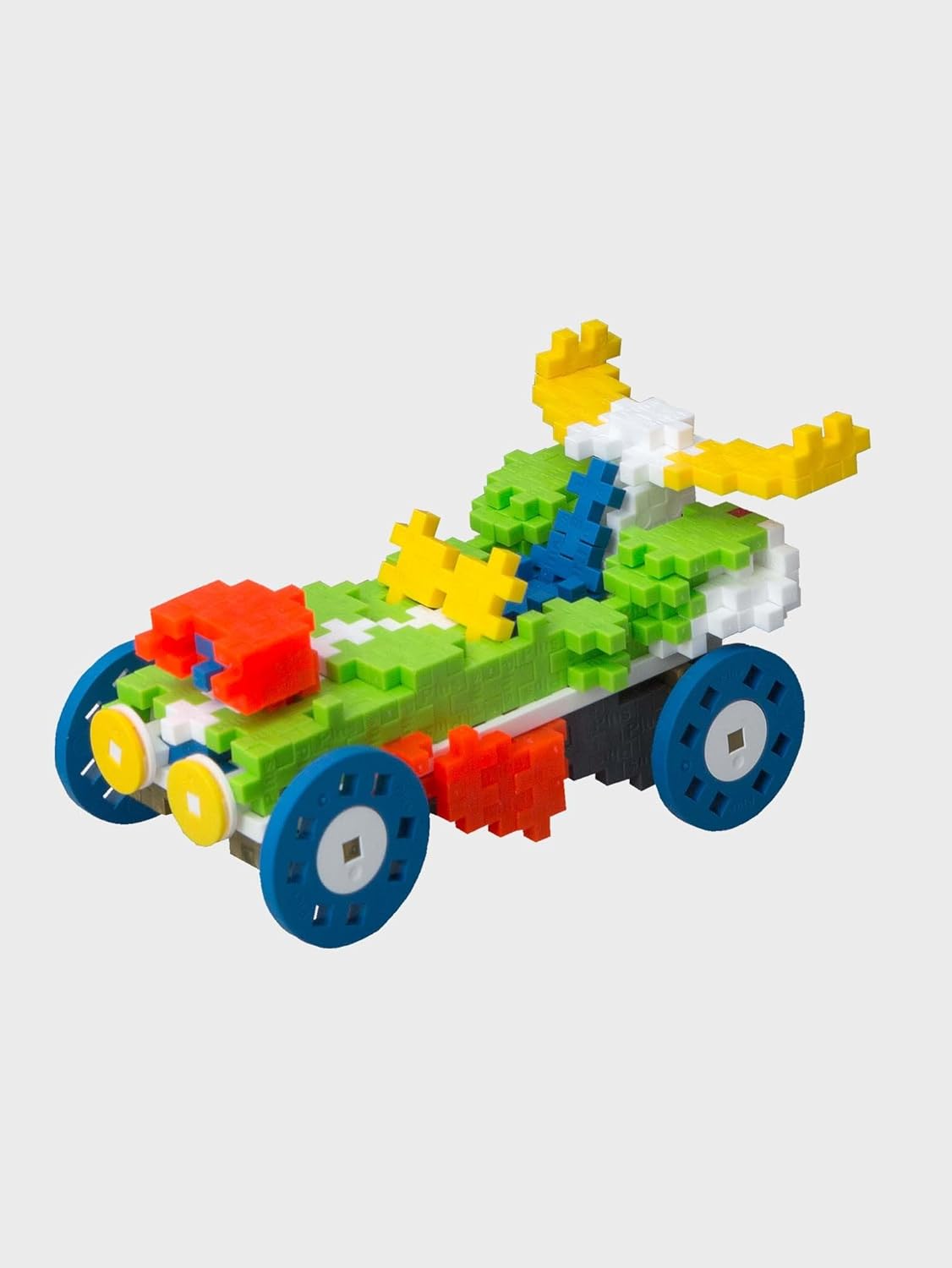 Plus-Plus - Learn to Build Go! Vehicles - 500 Pieces - Creative Building and Construction Set - Mix of Basic Colors in a Box - Kids 5 to 12 Years - P7011, 20Mm