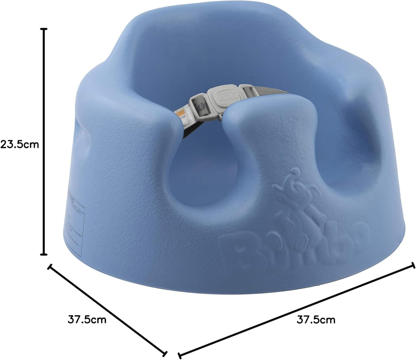 Baby Floor Seat, Portable Infant Sit up Activity and Eating Chair Baby Infant Soft Foam Comfortable Floor Seat with 3 Point Adjustable Harness, Powder Blue