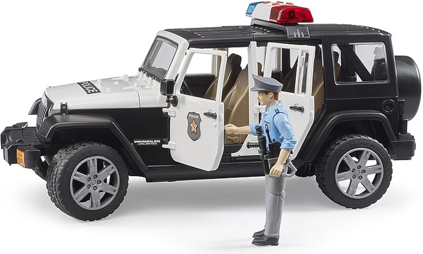 Jeep Wrangler Unlimited Rubicon Police Car with Policeman