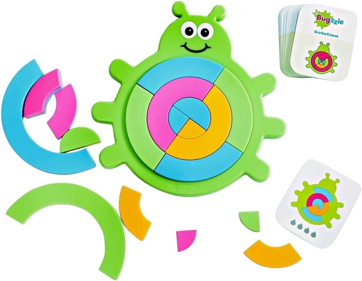 Bugzzle Brainteasers - a Match the Picture Fraction Learning Puzzle Bug! for Ages 3 to 4