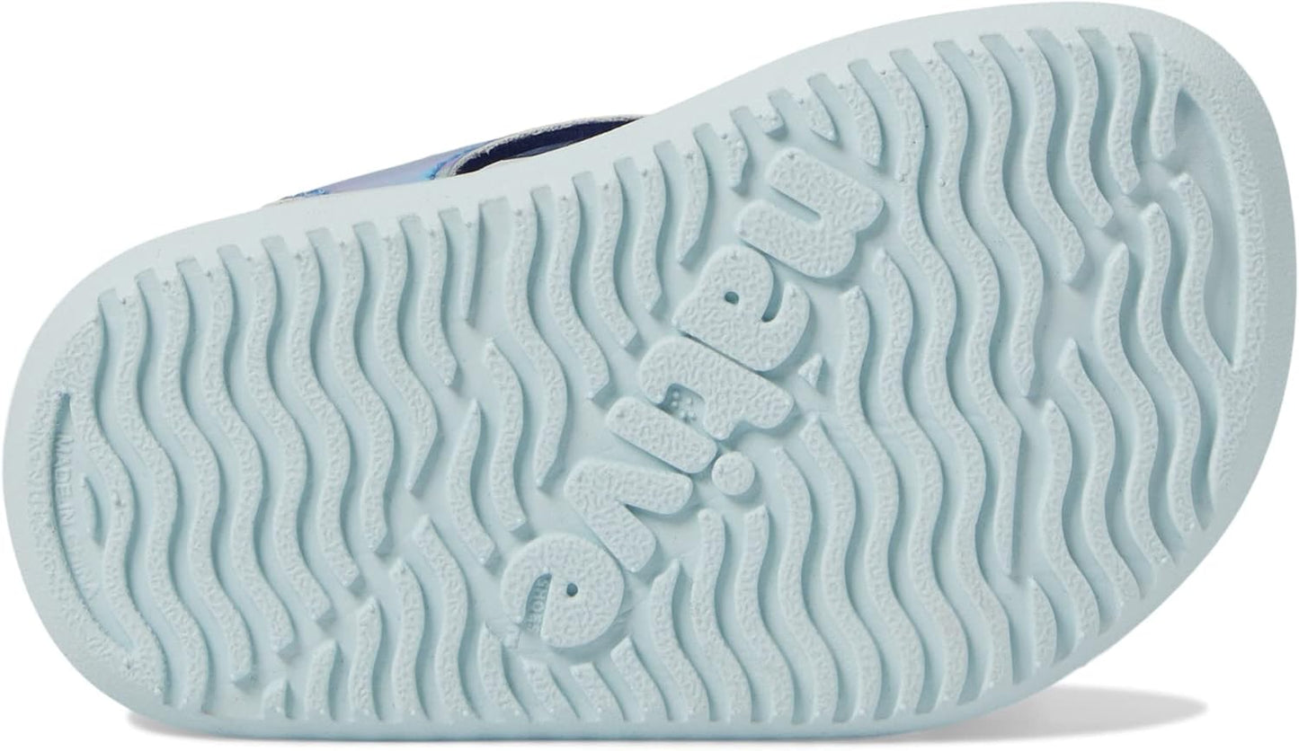 Kids Charley Sugarlite Hologram Flat Sandals for Little Kid - Hook-Loop Closure with EVA Footbed, and Open Toe Design