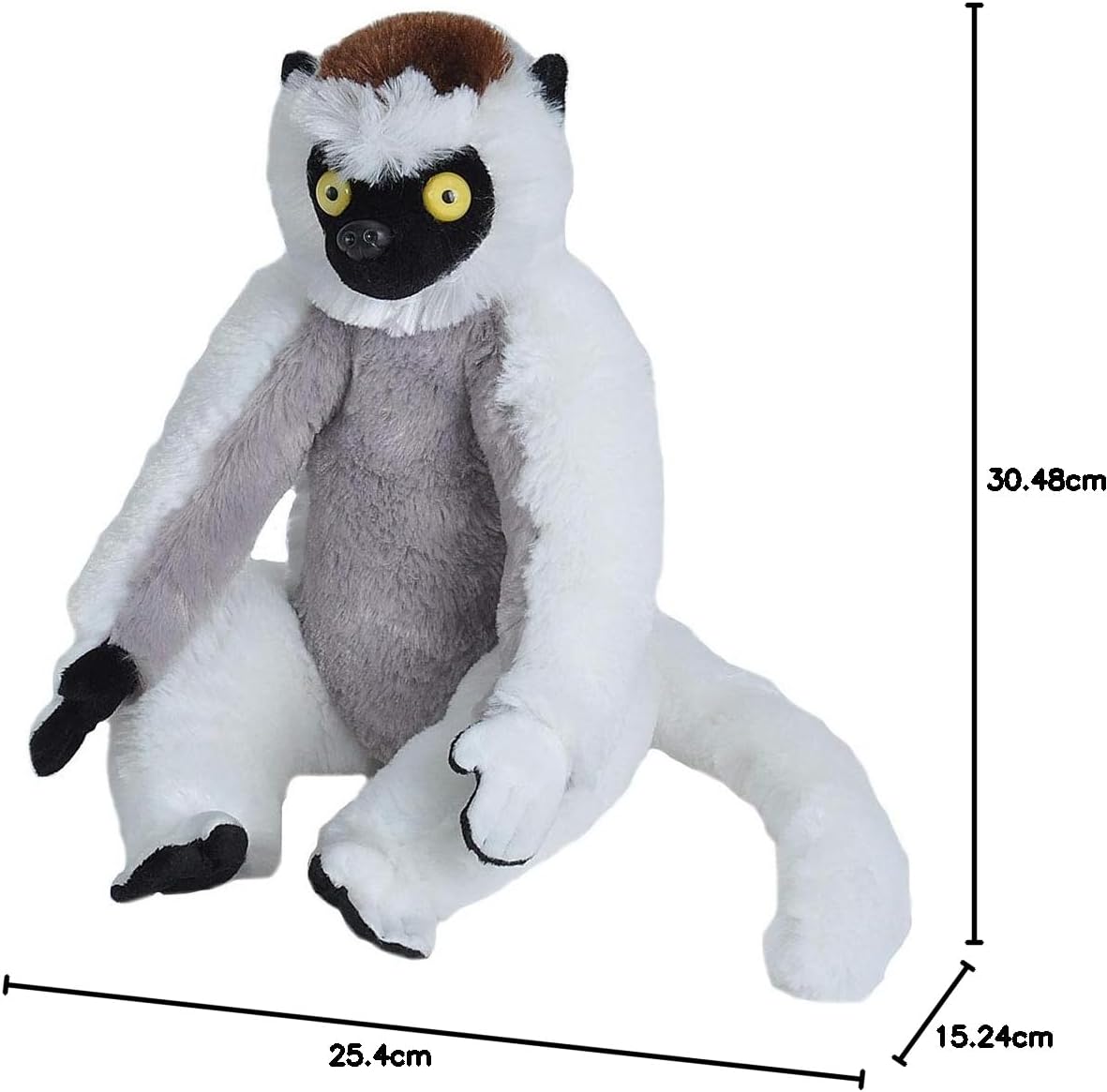 Sifaka Plush, Stuffed Animal, Plush Toy, Gifts for Kids, Cuddlekins 12 Inches