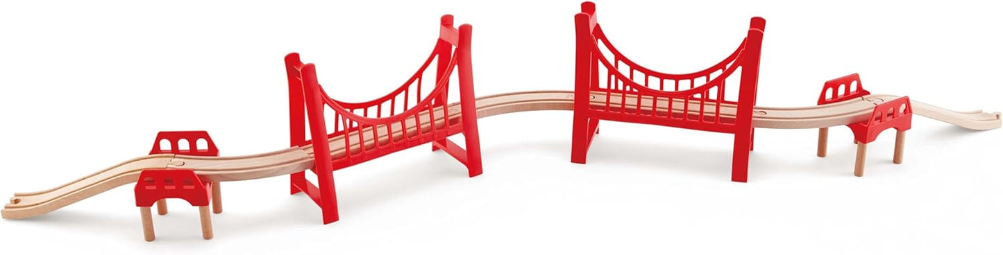 Railway Extended Double Suspension Bridge Train Set