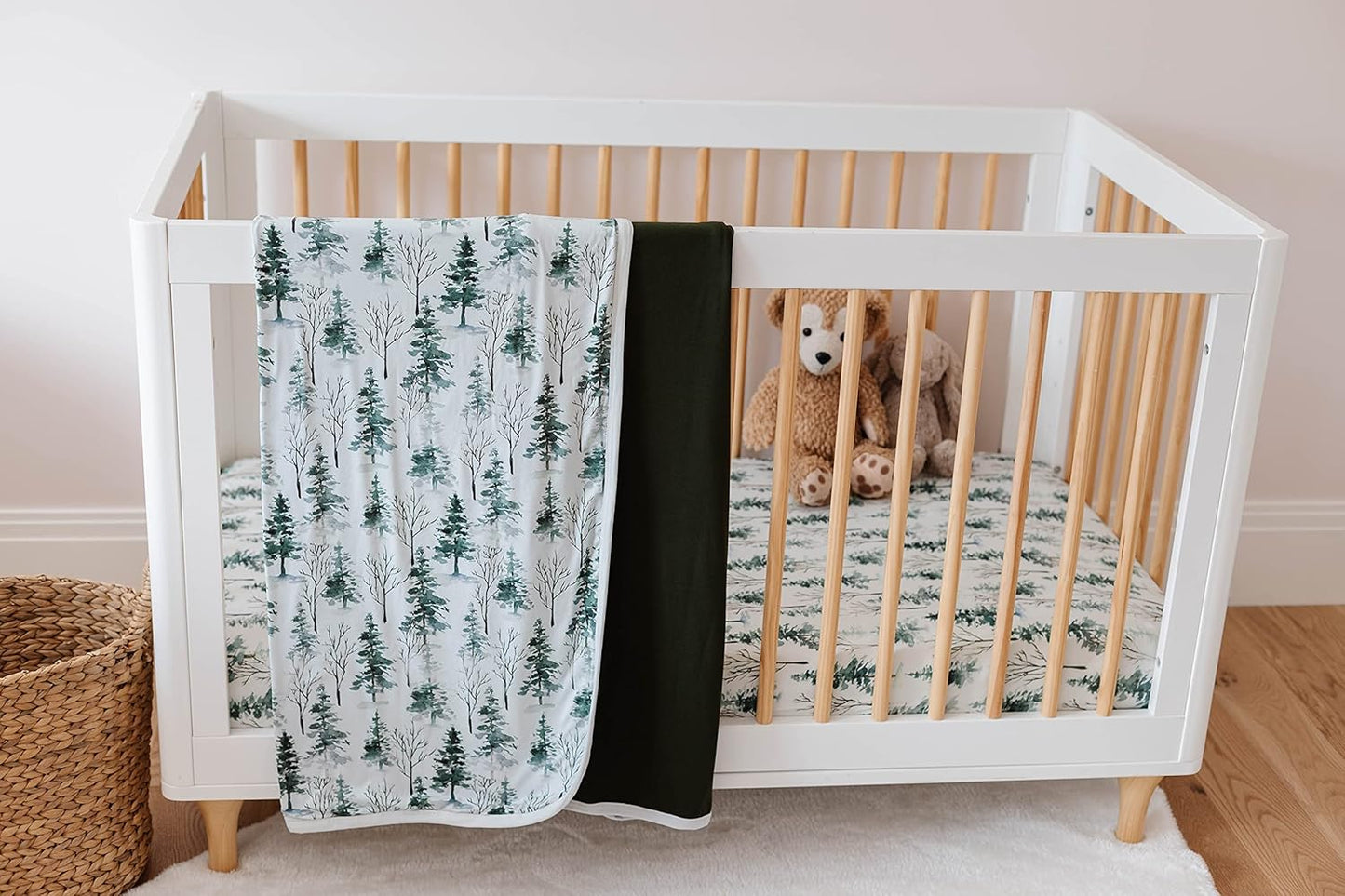 Pobi Baby Premium Baby Blanket, Soft Stretchy Quilt for Babies, Toddlers, Kids (Magical Woods)