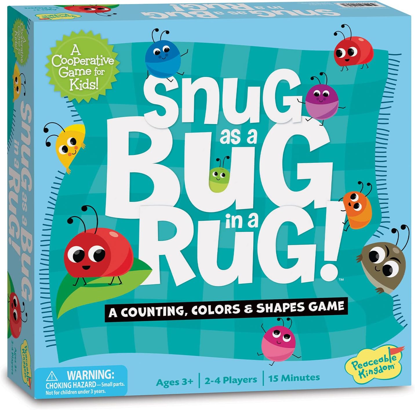 Snug as a Bug in a Rug Award Winning Cooperative Preschool Skills Builder Game for 2 to 4 Kids Ages 3+