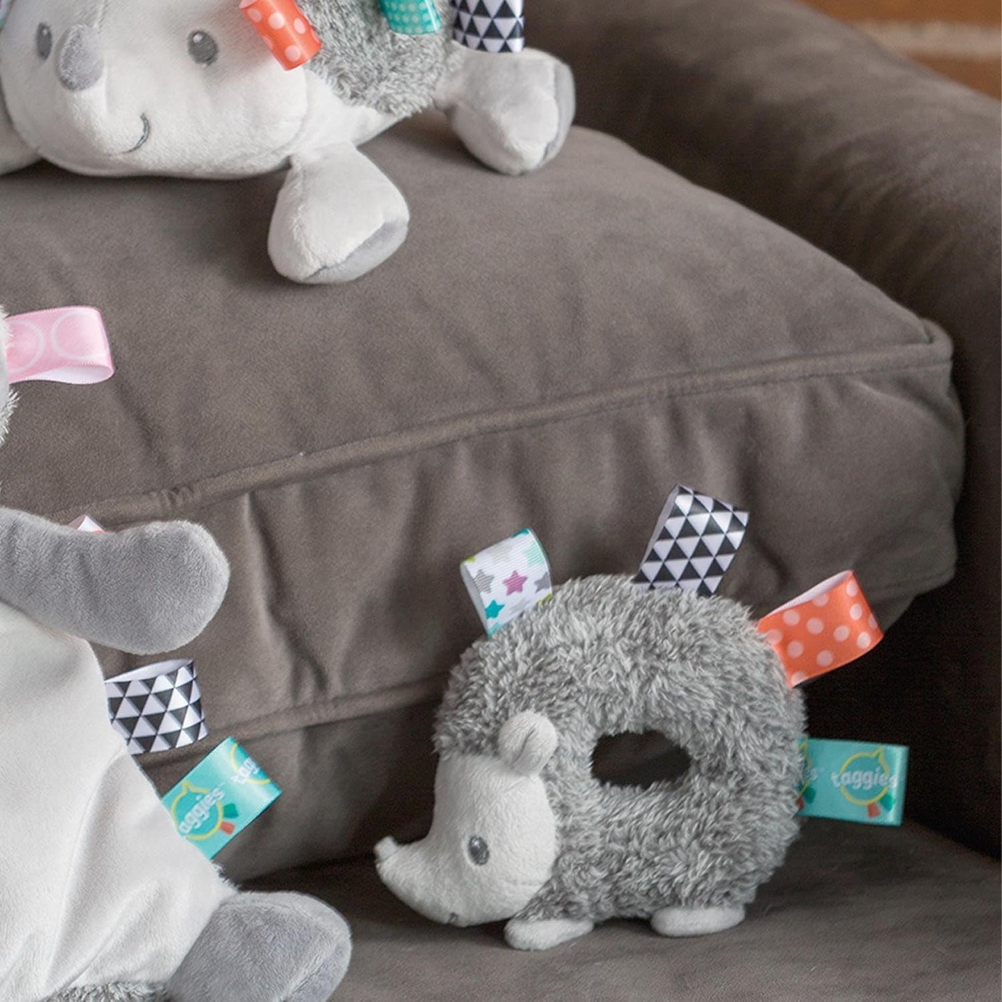 - Baby Infant Toddler - Taggies Rattle - Heather Hedgehog - Sensory Toy 5''