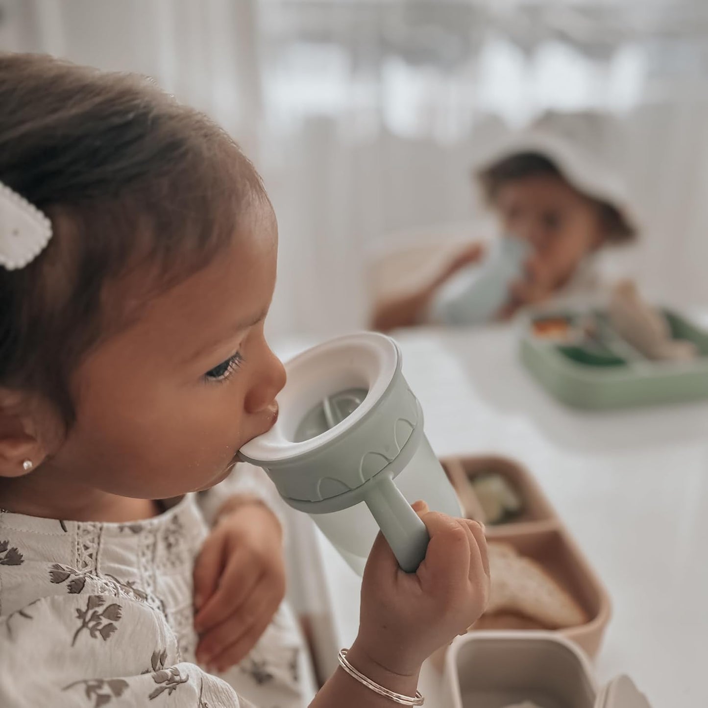 Nouka All around Cup | Leak Proof and Easy Grip | Removable Handles | Wave