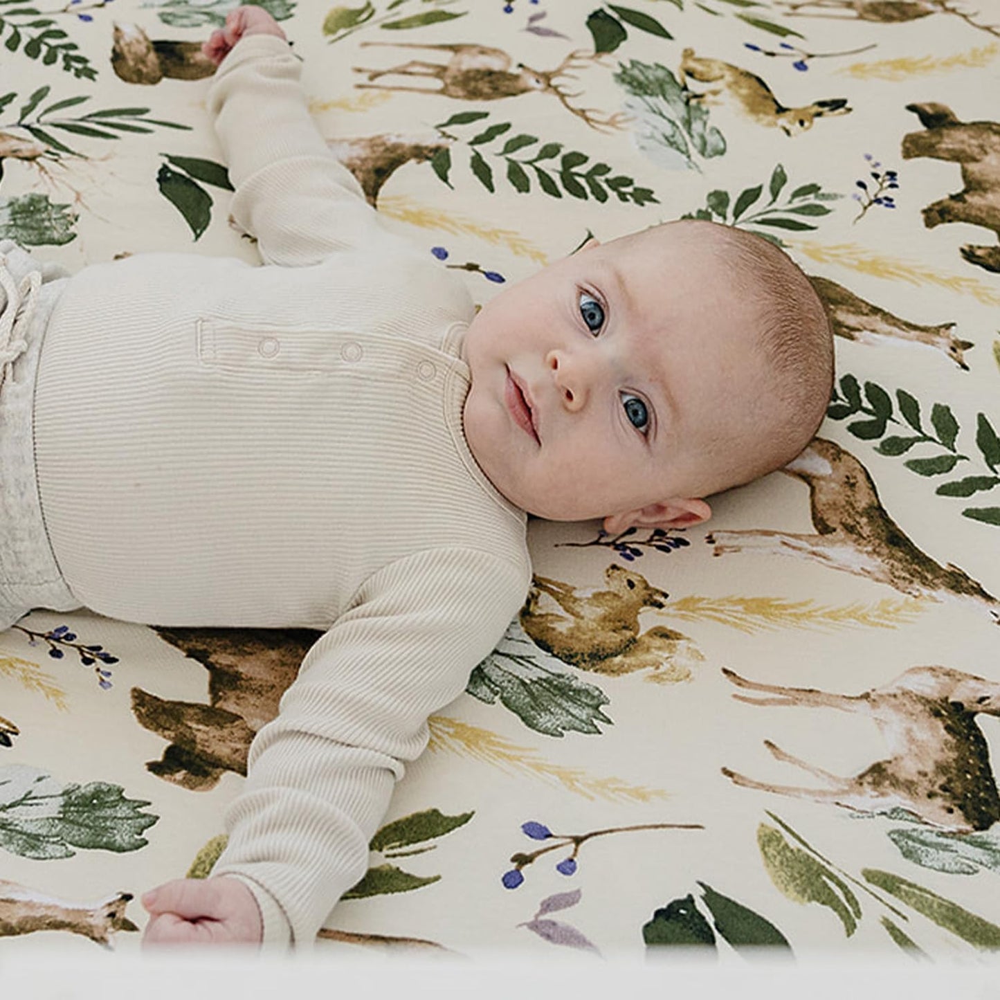 Pobi Baby Premium Baby Blanket, Soft Stretchy Quilt for Babies, Toddlers, Kids (Wildlife Animal)